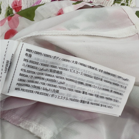 Abercrombie & Fitch smoked ruffle hem midi skirt floral sz XS - Picture 5 of 7